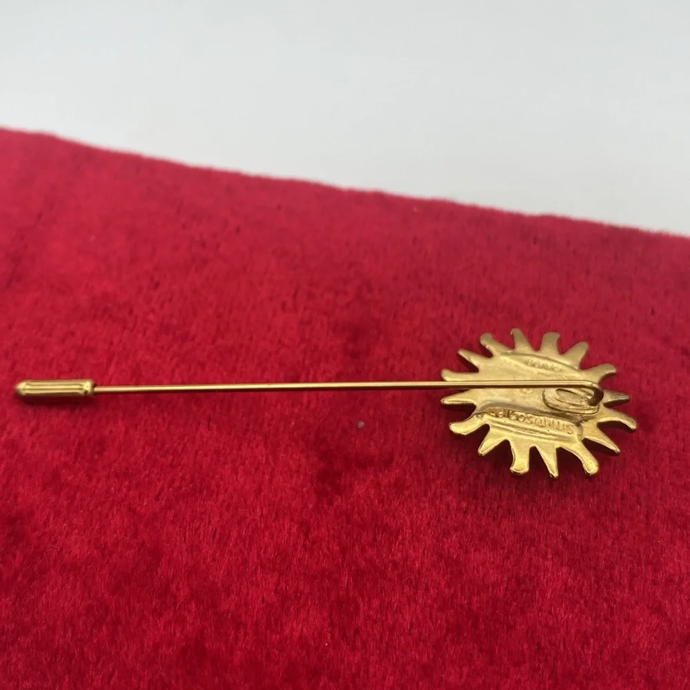VTG Avon Smithsonian collection goldtone sunburst stick pin